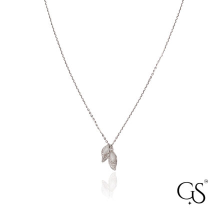 🍃 Duo Leaf Sterling Silver Pendant